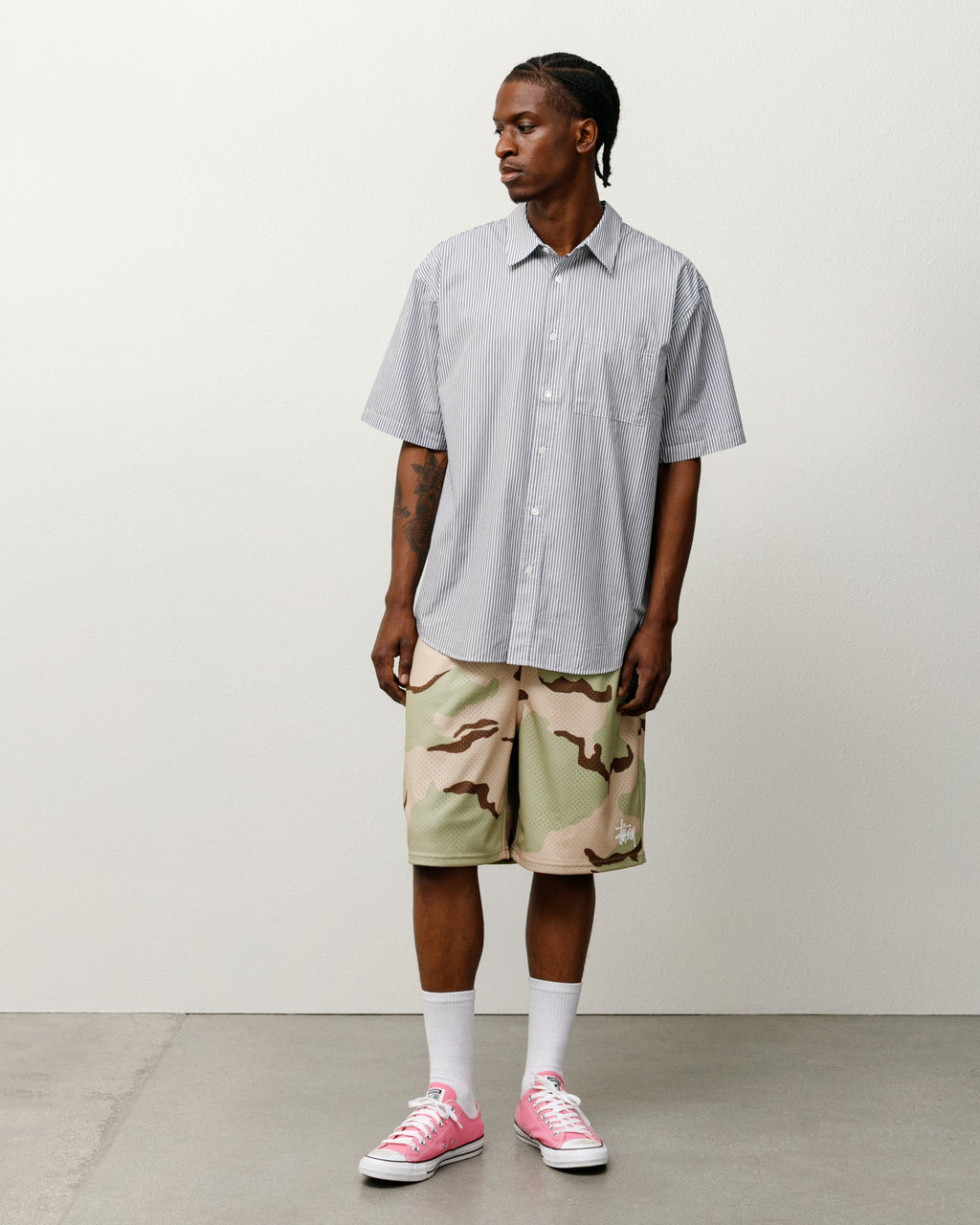 BOXY SS SHIRT 8 BALL STRIPE