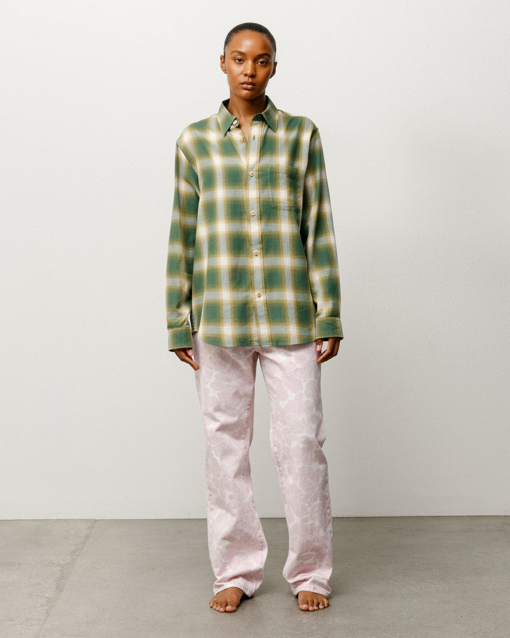 BEACH OMBRE PLAID SHIRT