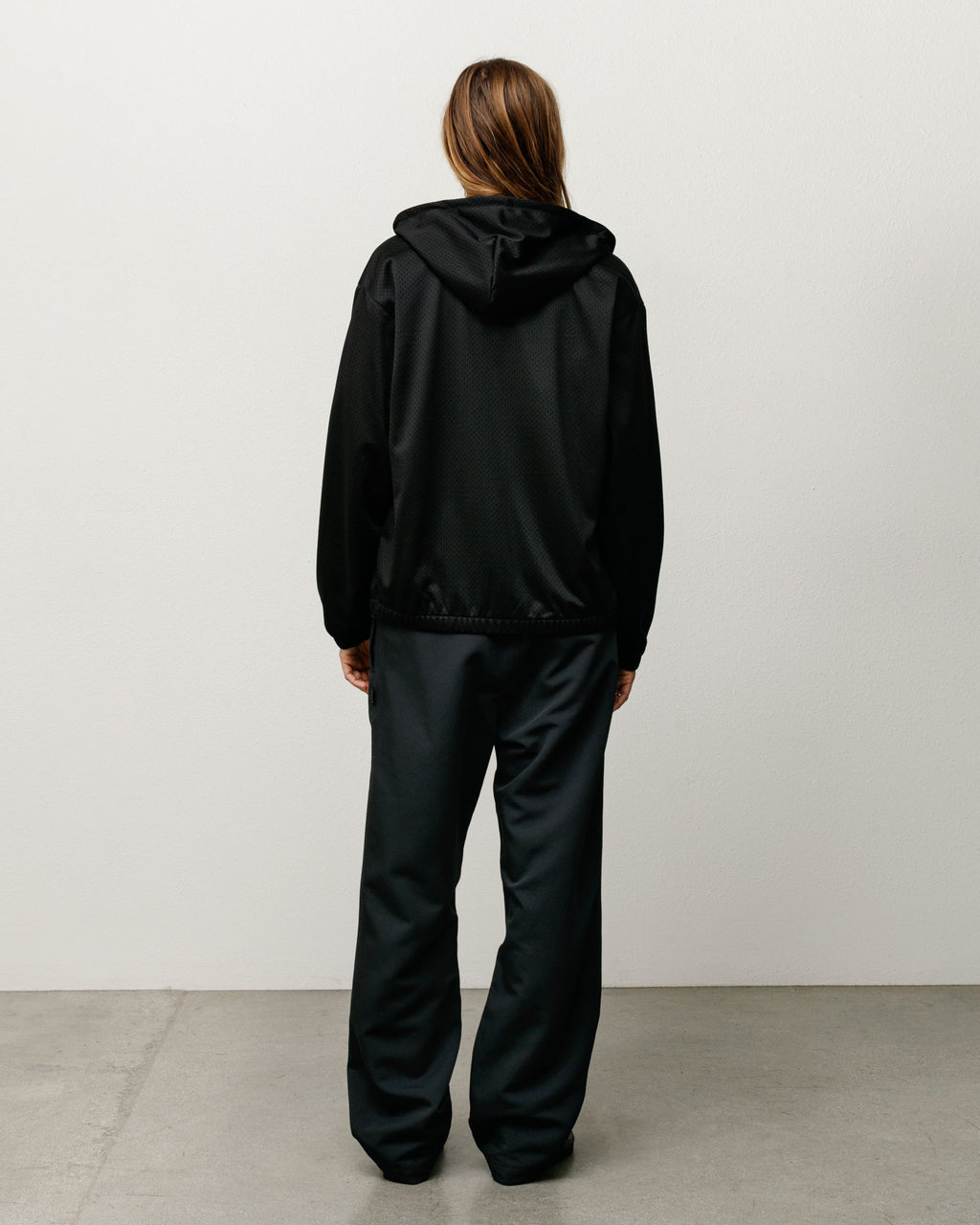 ATHLETIC MESH ZIP HOODIE