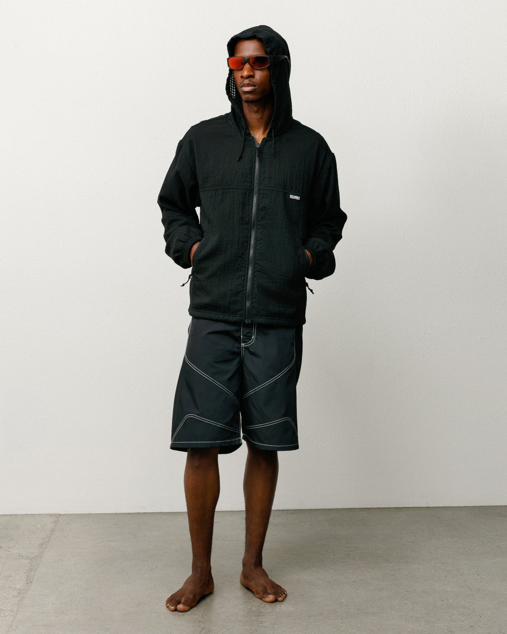 LAYERED MESH REVERSIBLE JACKET