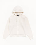 TEXTURED ZIP HOODED SWEATER
