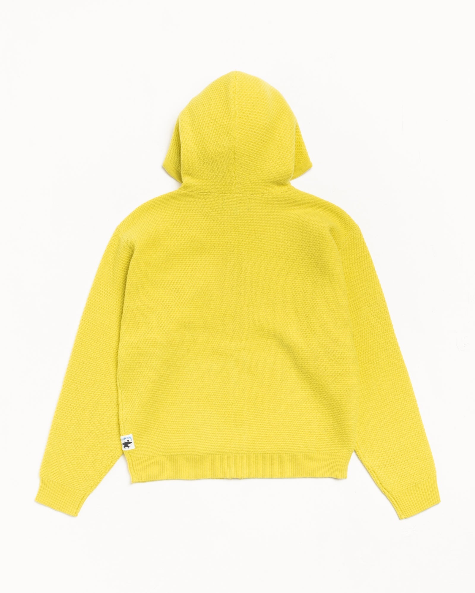 TEXTURED ZIP HOODED SWEATER