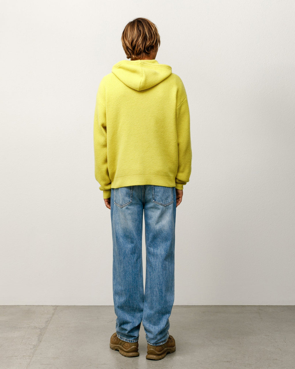 TEXTURED ZIP HOODED SWEATER