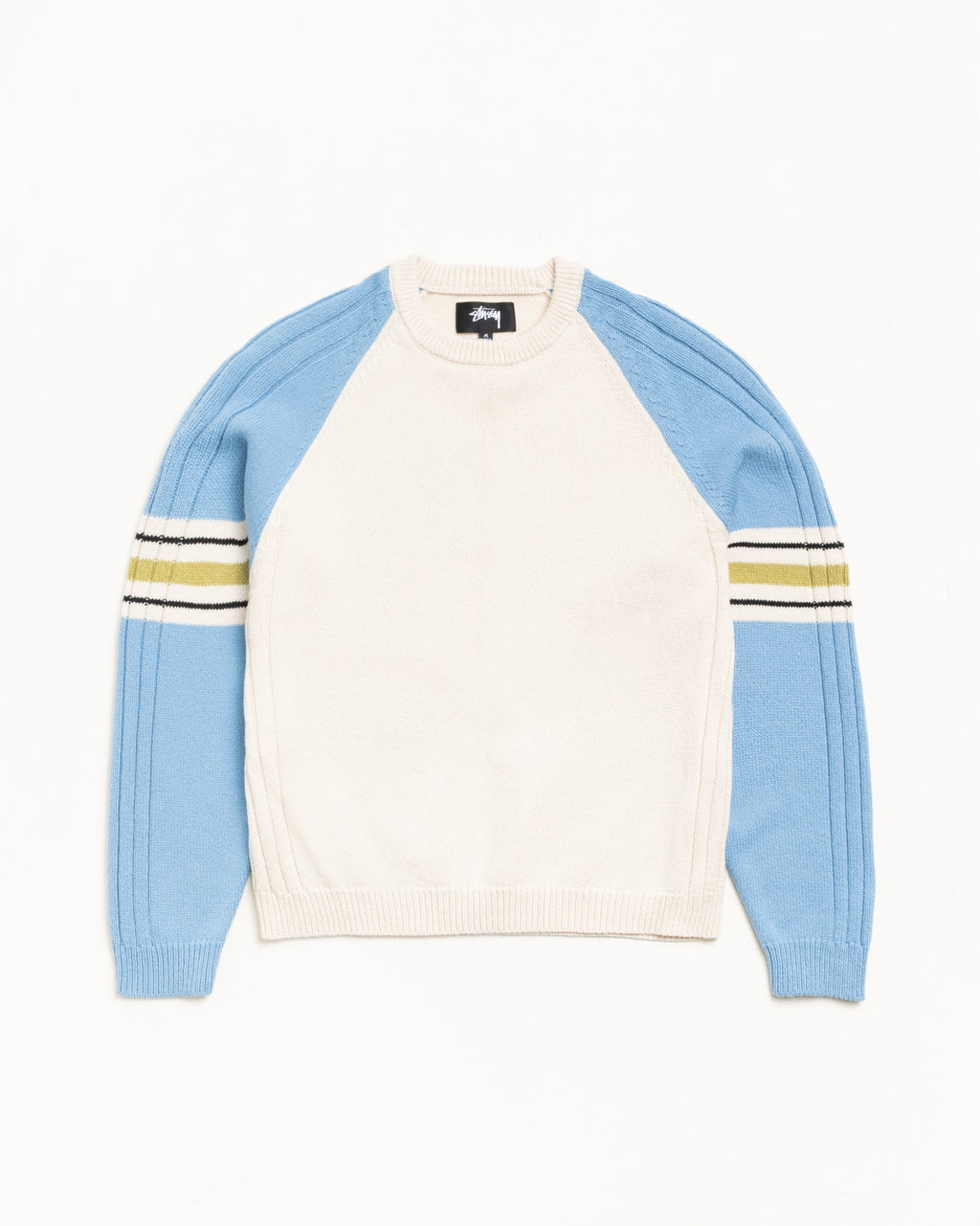 STRIPE RAGLAN CREW