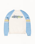 STRIPE RAGLAN CREW