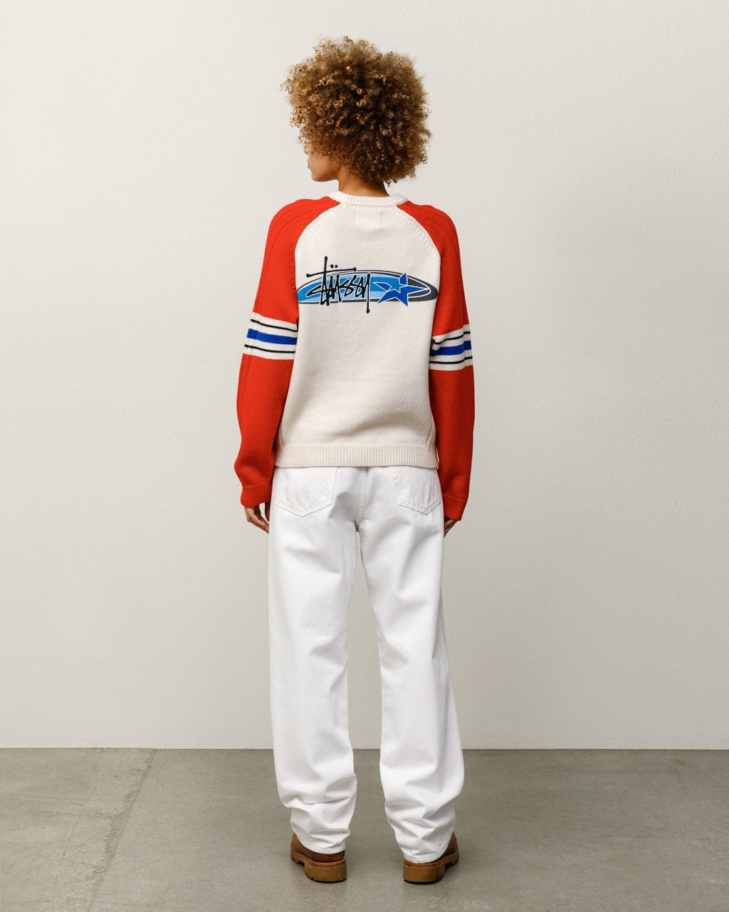STRIPE RAGLAN CREW