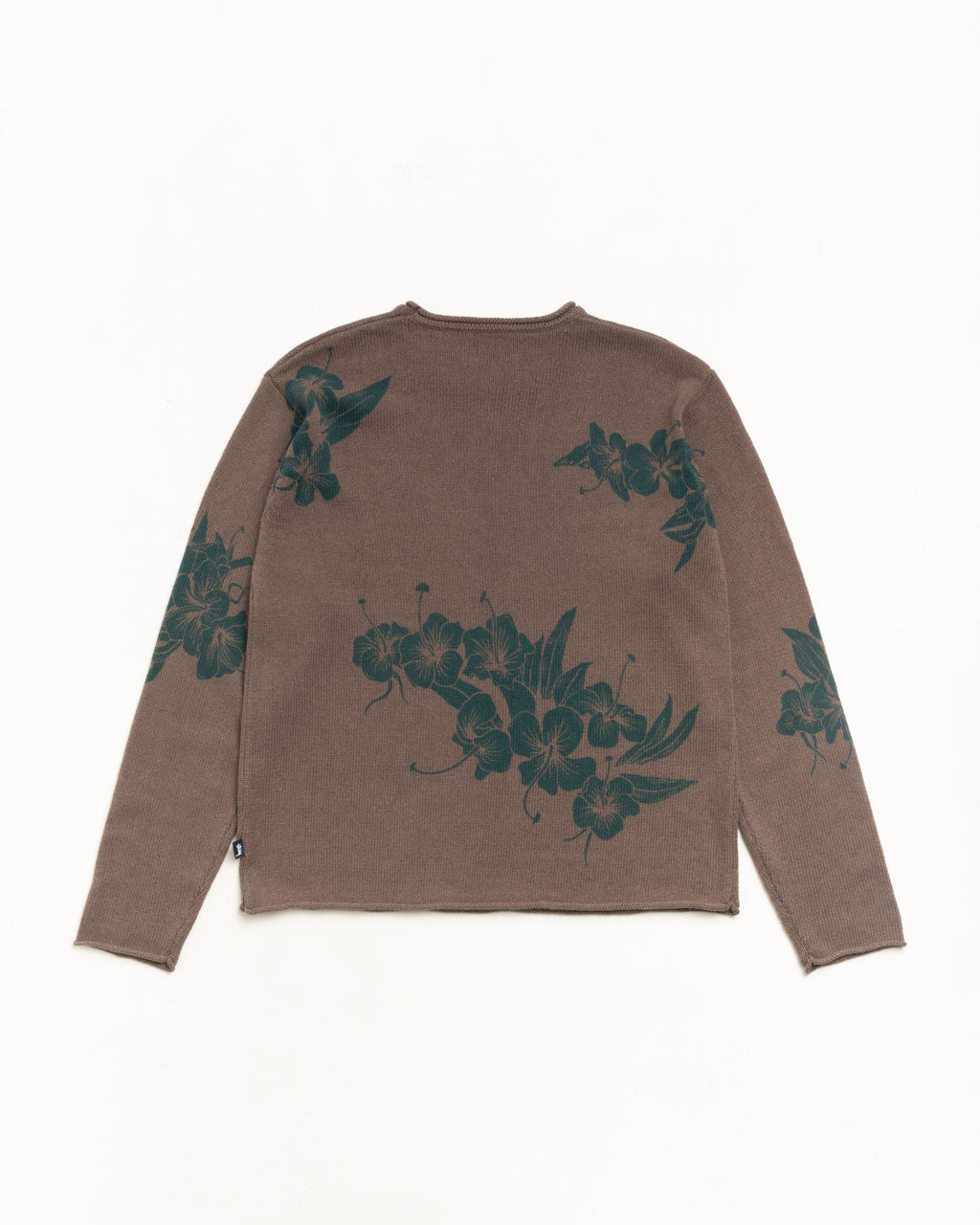 FLORAL ROLL NECK SWEATER