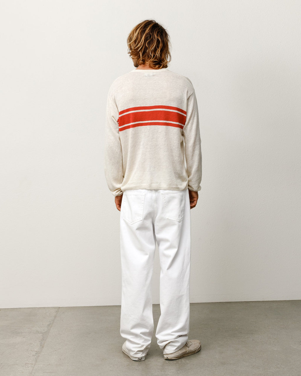 LIGHTWEIGHT STRIPED SWEATER