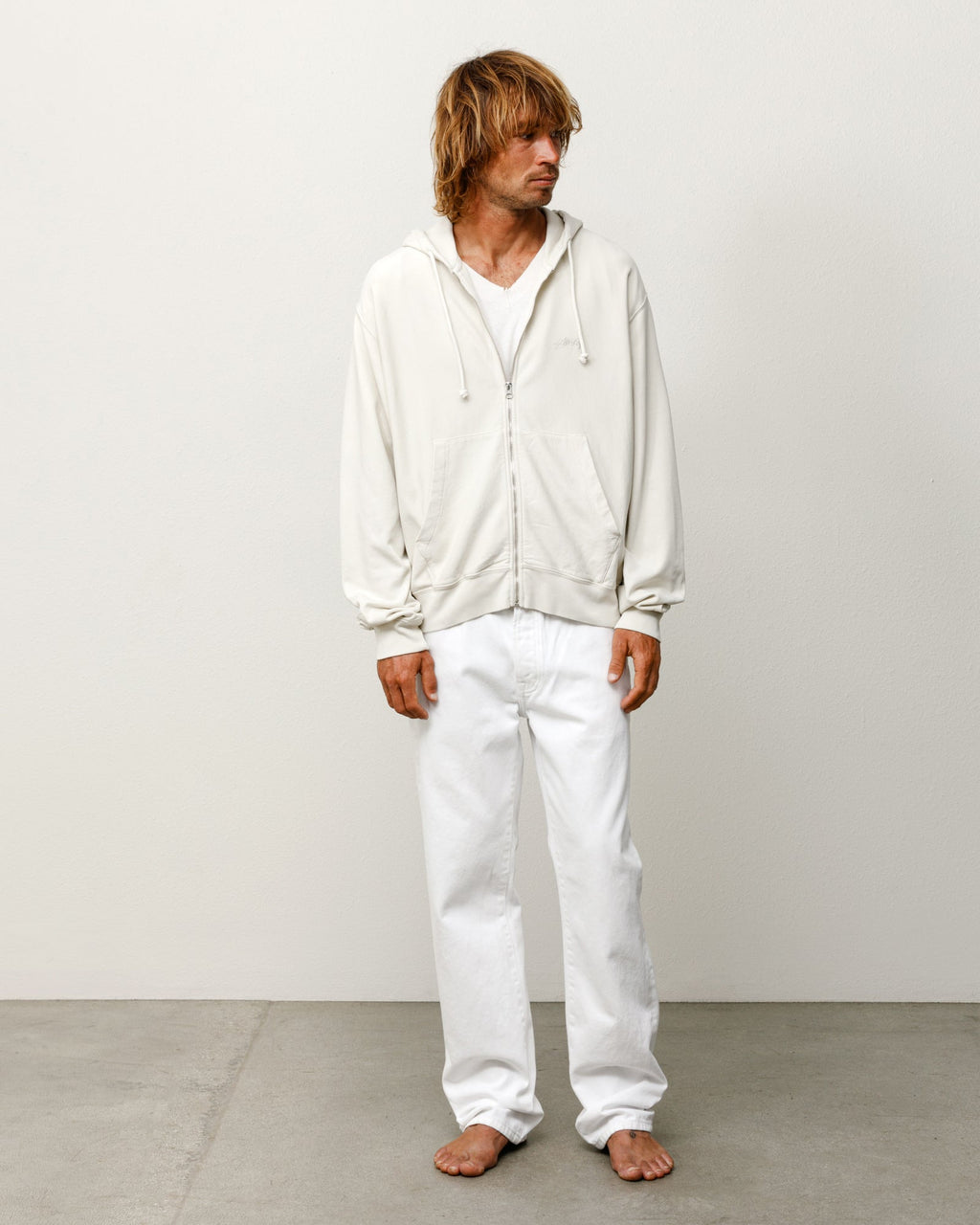 LIGHTWEIGHT TERRY ZIP HOODIE