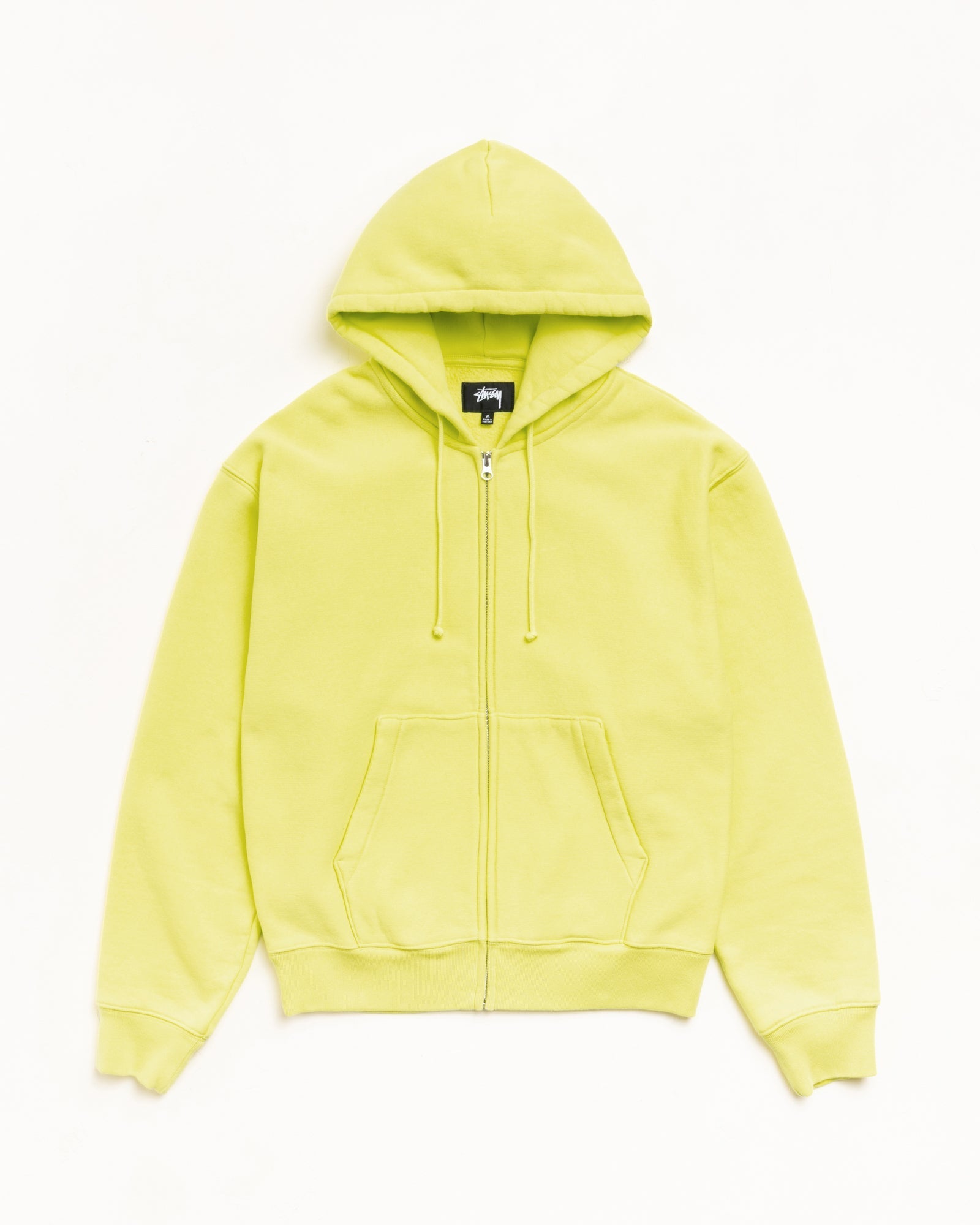 CURSIVE APPLIQUE ZIP HOODIE