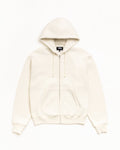 CURSIVE APPLIQUE ZIP HOODIE