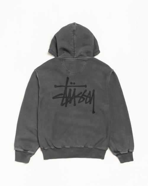 BASIC STÜSSY ZIP HOODIE PIGMENT DYED
