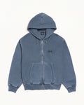 BASIC STÜSSY ZIP HOODIE PIGMENT DYED