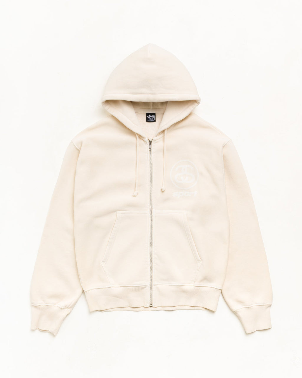 LINK SPORT ZIP HOODIE GARMENT DYED