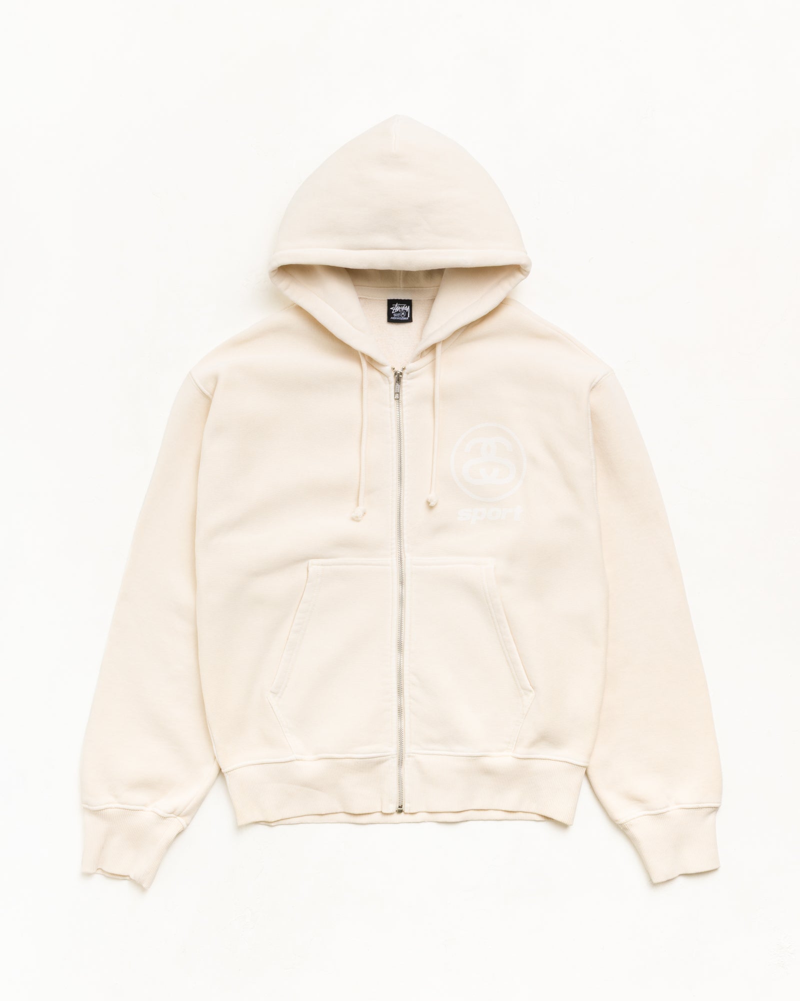 LINK SPORT ZIP HOODIE GARMENT DYED