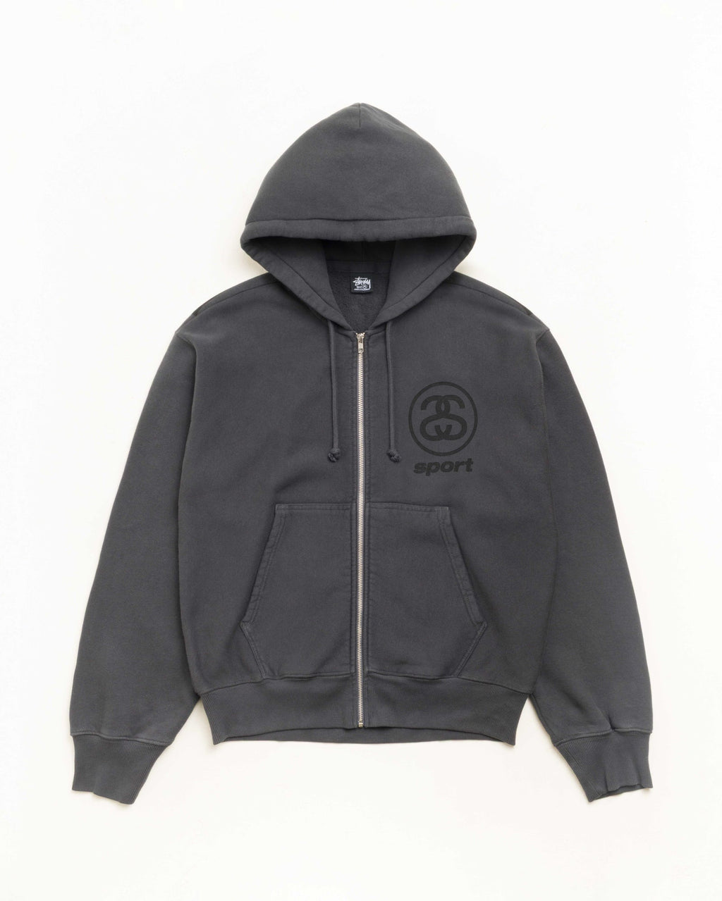 LINK SPORT ZIP HOODIE GARMENT DYED