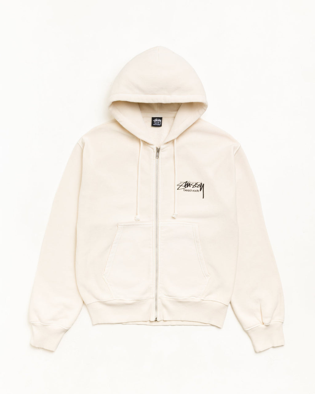 BEACH ROOTS ZIP HOODIE GARMENT DYED